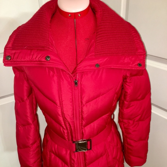 Kenneth Cole Reaction Jackets & Blazers - NEW Duck Down Red Puffer Coat - Sz. S